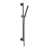 Душовий гарнітур Paffoni Light LIFE на штанзі з ручним душем, шлангом 1500 мм, Mercury Grey (ZSAL135MG)