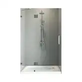 Koer SR SD04-120x200 Дверь в нишу, прозрачная, графит (KR5388)