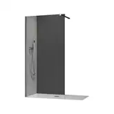 KOER SR SP01-90x200-TR-01 Душевая перегородка, хром (KR5392)