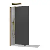 KOER SR SP02-100x200 Walk-In, прозрачное стекло, матовое золото (KR5396)