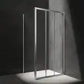 душова кабіна Omnires Bronx 100x80см безпечне скло, хром (BR1080CRTR)