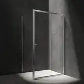 душова кабіна Omnires Bronx 120x90см безпечне скло, хром (BR1290CRTR)