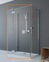 Душові двері Essenza New KDJ+S 110 ліві, RADAWAY (385023-01-01L)