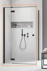 Душові двері Essenza New Black KDJ 110 ліві, RADAWAY (385041-54-01L)