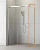 Radaway Idea S1 120 Бокова стінка, хром/прозоре (387054-01-01R)