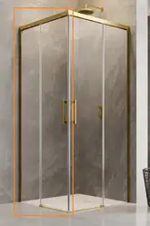 Radaway Idea Gold KDD 120 L Душевая кабина, золото (387064-09-01L)