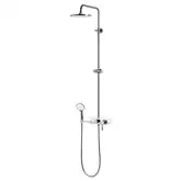 Душовий гарнітур Corsan KLAR FIBER CHROME WHITE (CMN002)