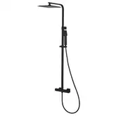 Душовий гарнітур Corsan ANGO BLACK MATT з термостатом (CMN019)