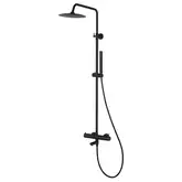 Душевой гарнитур Corsan LUGO BLACK MATT с изливом (CMN01MBLW)