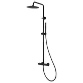 Душовий гарнітур Corsan LUGO BLACK MATT з термостатом (CMN023)