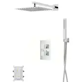 Душевая система CORSAN ANGO 25 CHROME с термостатом + BOX скрытого монтажа (ZA25TCH)