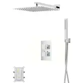 Душевая система с термостатом CORSAN ANGO 30 CHROME + BOX скрытого монтажа (ZA30TCH)