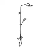 Fima Carlo Душова система Fima з термостатом, верхня лійка 250 мм ABS пластик, хром (F4905/RP251CR) (F4905_RP251CR)