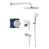 Душова система прихованого монтажу Grohe Bauedge з Tempesta 250 та зливом для ванни, хром (25291000)