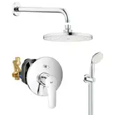 Душова система прихованого монтажу зі змішувачем Grohe Eurosmart New (UA25183004)