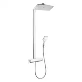 Душевая система с термостатом Hansgrohe Raindance E Showerpipe 360 1jet EcoSmart 9 л/мин (цвет - хром/белый) 27286400