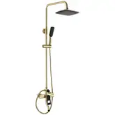 Душевой гарнитур REA SOUL BRUSHED GOLD с изливом (REA-B9962)