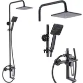 Душевой гарнитур REA BLADE OLD BLACK с изливом (REA-B9976)