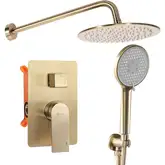 Душевая система REA VERSO BRUSHED GOLD + BOX скрытого монтажа (REA-P9150)