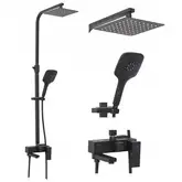 Rea FORT BLACK MAT Душевой гарнитур, черный (REA-P9861)