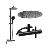 Душевой гарнитур Yoka BERGEN 25 BLACK черный (BP.BERGEN 25 BLK)