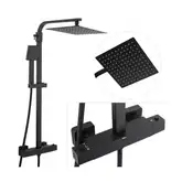 Душевой гарнитур Yoka GOBA 25 BLACK черный с термостатом (BP.GOBA-THERM-25-BLK)