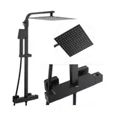 Душевой гарнитур Yoka GOBA 30 BLACK черный с термостатом (BP.GOBA-THERM-30-BLK)