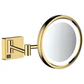 Дзеркало для гоління Hansgrohe AddStoris з LED освітленням, золото (41790990)