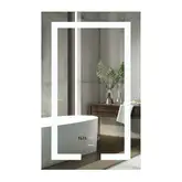 Дзеркало Mixxus HARD MR06-50x80-CASE з Led Touch, Anti-fog, димером, регулятором яскравості, годинн (MI6657)