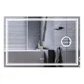 Дзеркало Mixxus Premium QUADRO MR20-100x70 з Led Touch, Anti-fog, димером, регулятором яскравості, (MP6622)