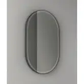 Nic-Design Дзеркало NIC Design Elen 80х50 см овальне з підсвічуванням, кромка - чорний матовий (012781064)