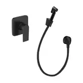Комплект гігієнічного душу Hansgrohe Vernis Blend з лійкою Noken Square, Matt Black (20220002)