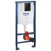 Система інсталяції для унітазу Grohe Rapid SL 3in1 WC, чорний глянцевий (39940000)