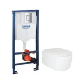 Комплект Grohe Set Унітаз TOPPER-0302-T3 + Інсталяція Grohe Rapid SL 38772001 (38772001TOPPER0302T3