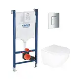 Комплект Grohe Set Унітаз ELLIPSE-0305-T3 + Інсталяція UA388400WG + панель 38732000 (388400WGELLIPS (388400WGELLIPS0305T3)