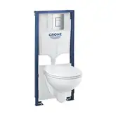 Інсталяція Grohe Rapid SL (5-в-1) комплект з унітазом Grohe Bau Ceramic + сидіння Soft Close  39586000