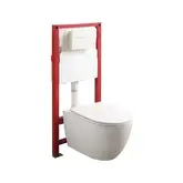 Комплект унітаз з інсталяцією для унітазу Mixxus Premium ELLIPSE-SET-2101 система змиву TORNADO 3.0 (MP6667)
