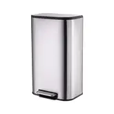 Відро для сміття з плавним закриттям прямокутне Mixxus Cubic-TC0112 SS Color 12л колір нержавійка ( (MI7089)