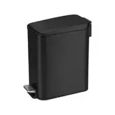 Відро для сміття з плавним закриттям прямокутне Mixxus Diverse-TC0312 Black 12л колір чорний (MI709 (MI7091)