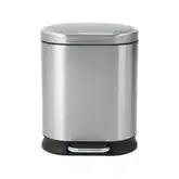 Відро для сміття з плавним закриттям овальне Mixxus Premium Strong-TC0105 SS Color 5л колір наржаві (MI7080)