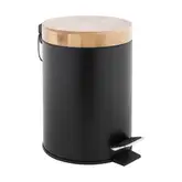 Корзина для мусора YOKA BIN BLACK BAMBOO 3л. для ванной комнаты (CH.BIN-BLK)