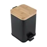 Корзина для мусора YOKA SIDO BLACK BAMBOO 3л. для ванной комнаты (CH.SIDO-BLK)