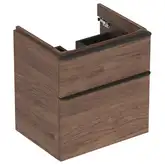 Тумба под раковину Geberit Smyle Square 58,4 см, орех тёмный (500.352.JR.1)