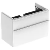 Тумба под раковину Geberit Smyle Square 88,4 см, белый глянцевый (500.354.00.1)