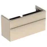 Тумба под раковину Geberit Smyle Square 118,4 см, песочно-серый глянцевый (500.355.JL.1)