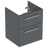 Тумба под раковину Geberit Selnova Square, slim rim 55 см, лава матовая 501.201.00.1