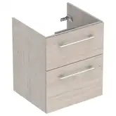 Тумба под раковину Geberit Selnova Square, slim rim 55 см, орех светлый 501.203.00.1