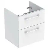 Тумба под раковину Geberit Selnova Square, slim rim 60 см, белый глянцевый 501.204.00.1