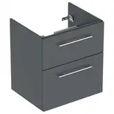 Тумба под раковину Geberit Selnova Square, slim rim 60 см, лава матовая 501.205.00.1