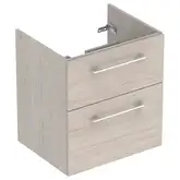 Тумба под раковину Geberit Selnova Square, slim rim 60 см, орех светлый 501.207.00.1